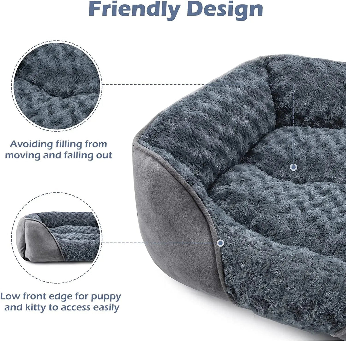 Washable Orthopedic Dog Bed – Soft Calming Pet Sofa