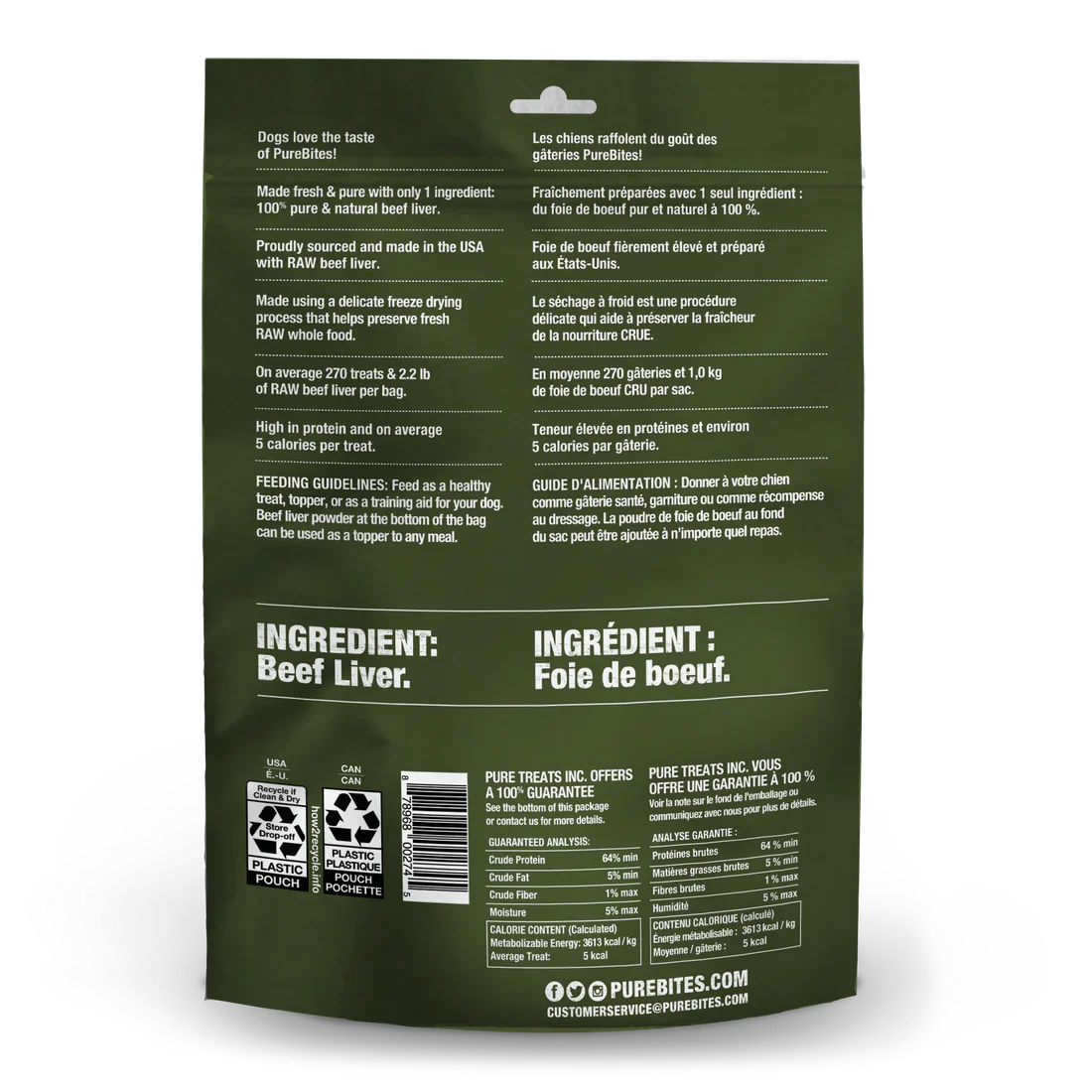 freeze dried beef dog treats