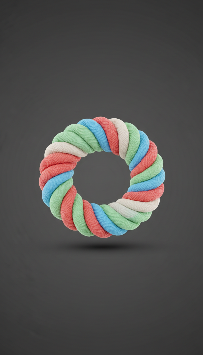 Colorful rope chew toy