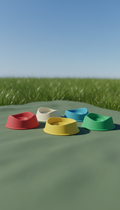 Ergonomic silicone dog bowl