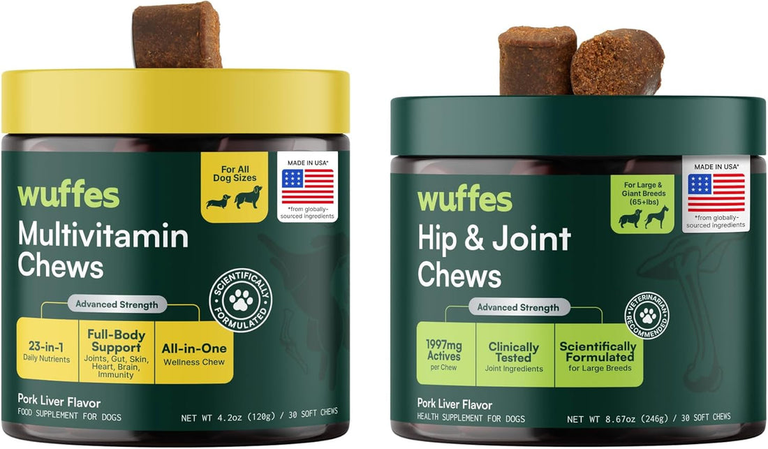 Hip &amp; Joint Supplement &amp; Multivitamin Bundle for Large Breed Dogs