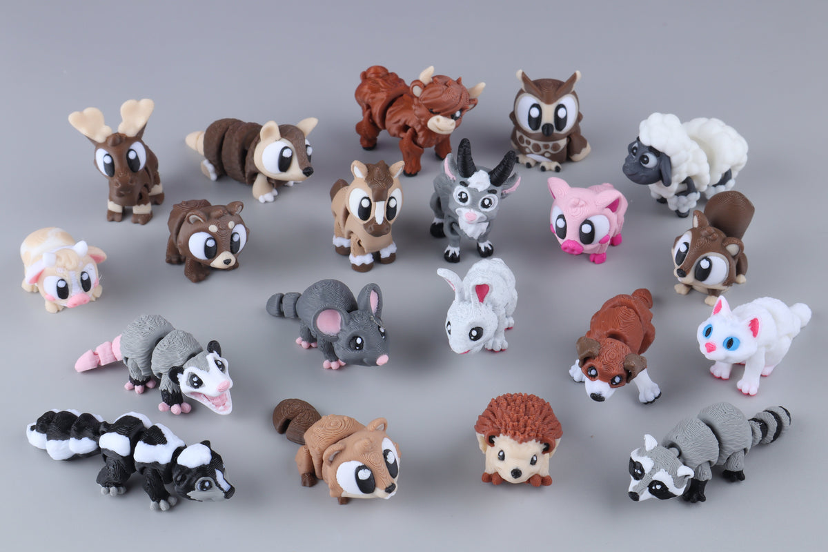 Mini Forest, Farm &amp; Home Animal Fidget Toy Pack (20 items)