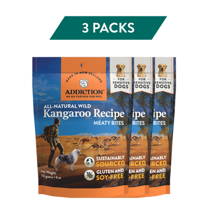 Meaty Bites Grain-free Premium Kangaroo Dog Treats
