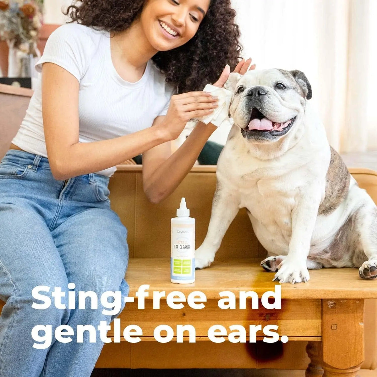 Oxyfresh Advanced Pet Ear Cleaner for Dogs &amp; Cats Sting-Free 8 oz