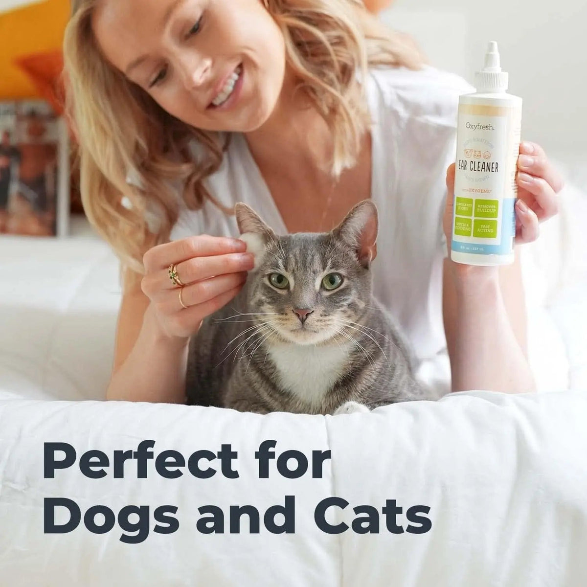 Oxyfresh Advanced Pet Ear Cleaner for Dogs &amp; Cats Sting-Free 8 oz