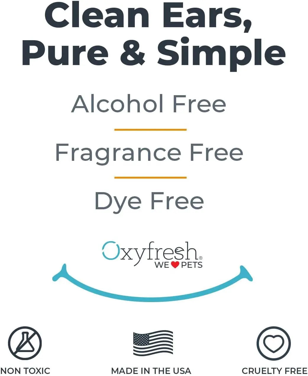 Oxyfresh Advanced Pet Ear Cleaner for Dogs &amp; Cats Sting-Free 8 oz