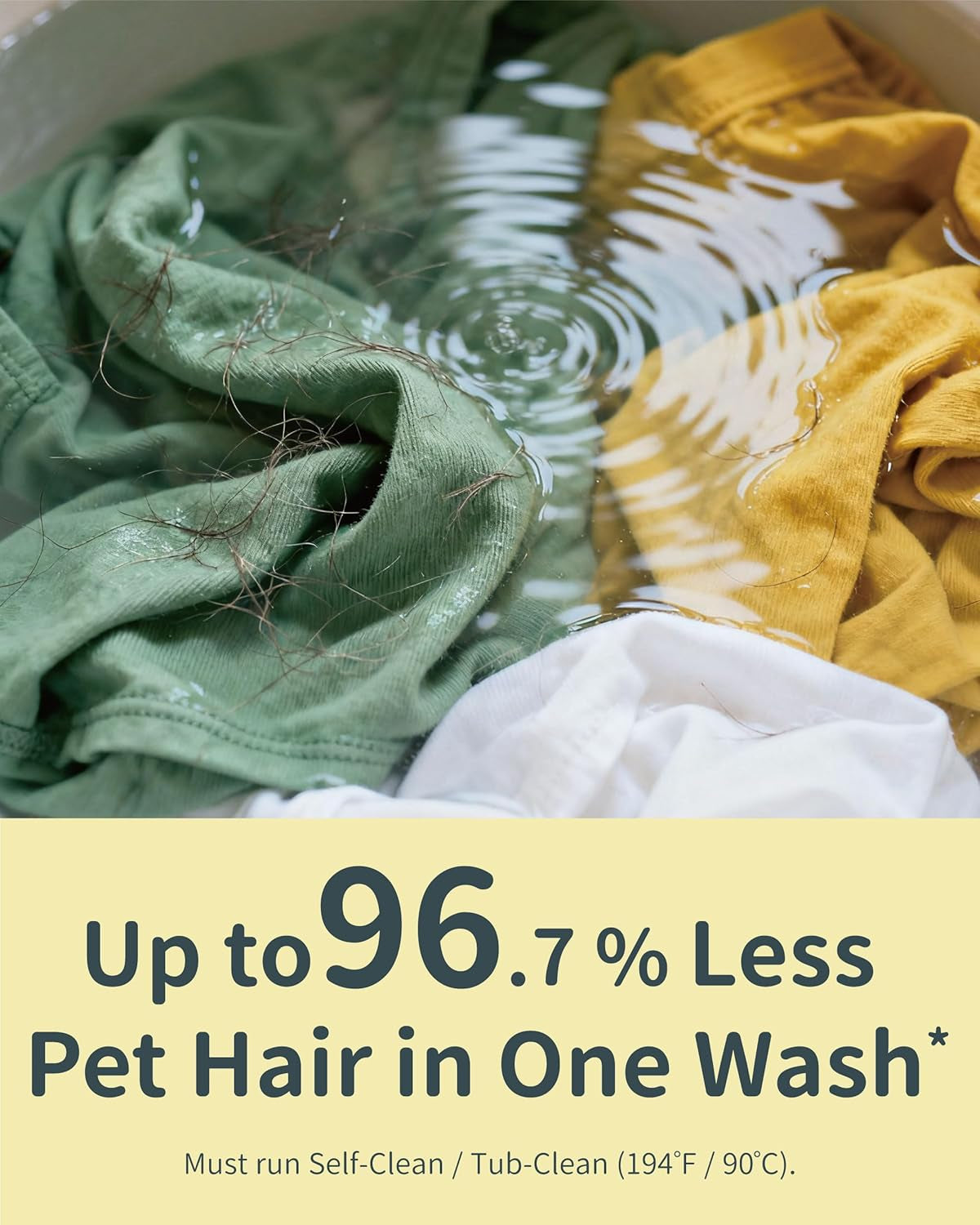 Pet Hair &amp; Odor Laundry Remover Powder|Dissolves Dog &amp; Cat Hair|6-Month Supply