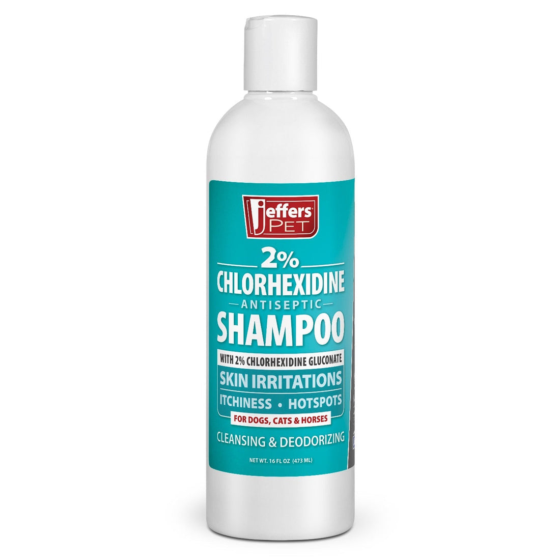 Jeffers Medicated 2% Chlorhexidine Shampoo for Dogs, Cats &amp; Horses