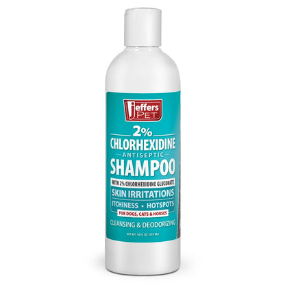 Jeffers Medicated 2% Chlorhexidine Shampoo for Dogs, Cats &amp; Horses