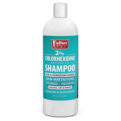 Jeffers Medicated 2% Chlorhexidine Shampoo for Dogs, Cats &amp; Horses